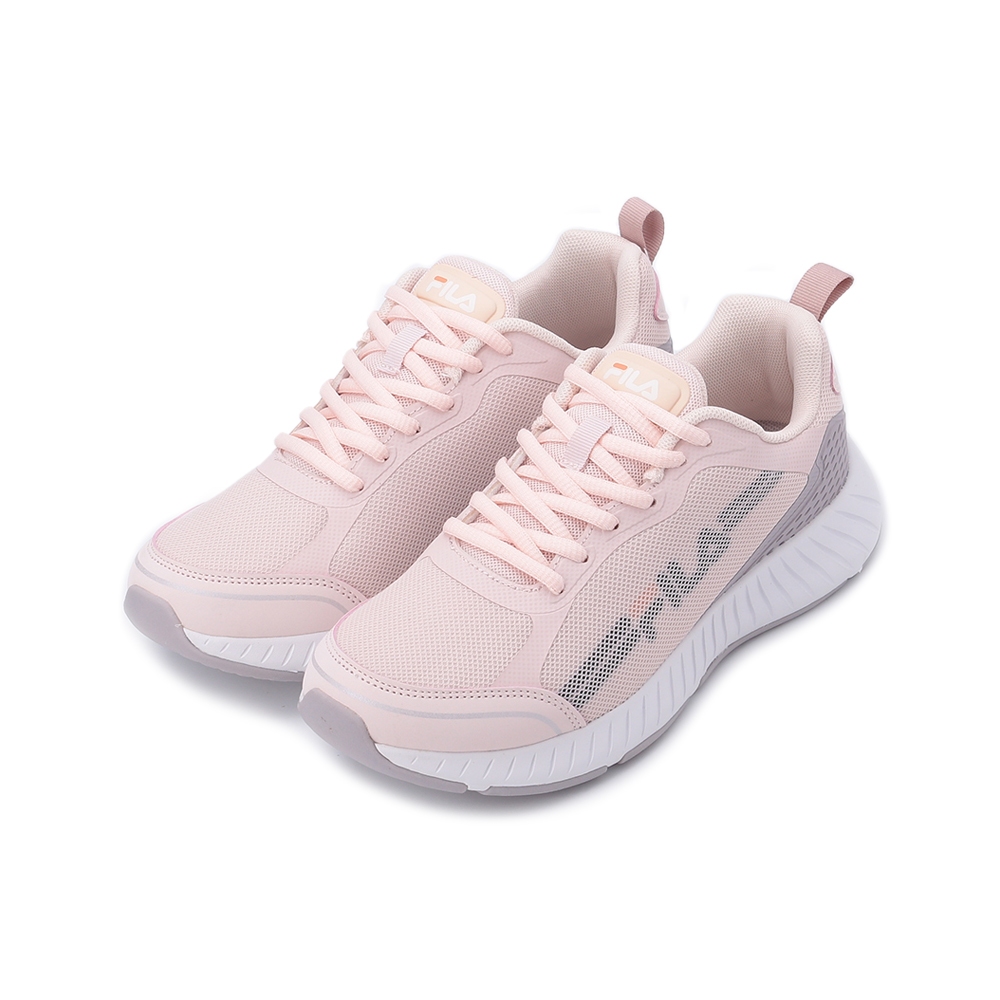 FILA 時尚綁帶跑鞋 粉 5-J951X-994 女鞋