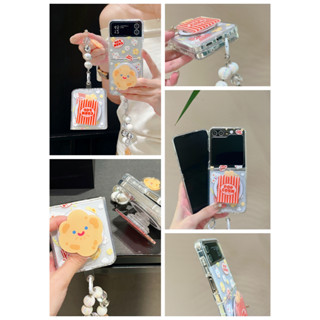 磁吸爆米花 三星Galaxy Z Flip5 4 3 摺疊機手機殼 Samsung三星Z Flip6 防摔保護殼 翻蓋殼
