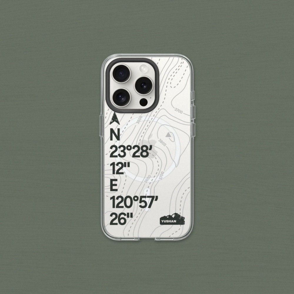 犀牛盾 適用iPhone clear(MagSafe兼容)透明防摔手機殼∣獨家設計/玉山上