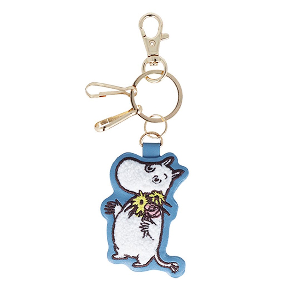 sun-star Moomin 造型刺繡鑰匙圈 鑰匙扣 嚕嚕米 UA72426