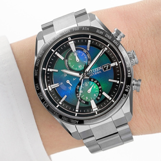私訊折扣CITIZEN 星辰 千彩之海限量 鈦金屬光動能 電波計時手錶AT8188-64L