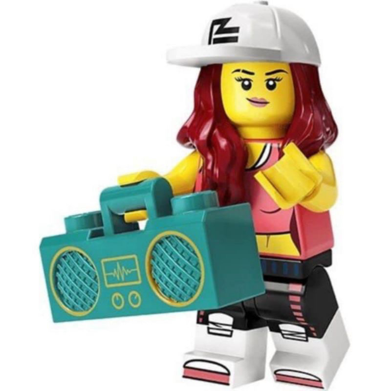 全新僅拆封確認款式 樂高 LEGO 71027 第20代 人偶包 2號 嘻哈女孩 收音機