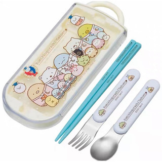 日本製 Skater 兒童餐具三件組不鏽鋼抗菌(Ag+)餐具環保組合 吉伊卡哇 寶可夢 角落生物 馬利歐 巧虎