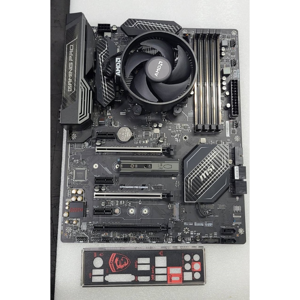 [CPU+MB雙十下殺送散熱膏] AMD R5 2600 3.4G+Msi X370 Gaming pro carbon