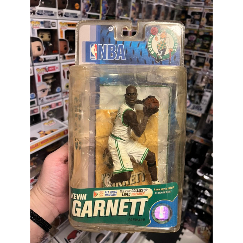 麥法蘭NBA系列18 波士頓塞爾蒂克隊Kevin Garnett白色球衣