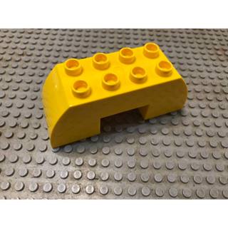【點點小豆】LEGO 樂高積木 DUPLO 得寶 2x6 黃色 大型弧度 拱形磚 一個 如圖 ！