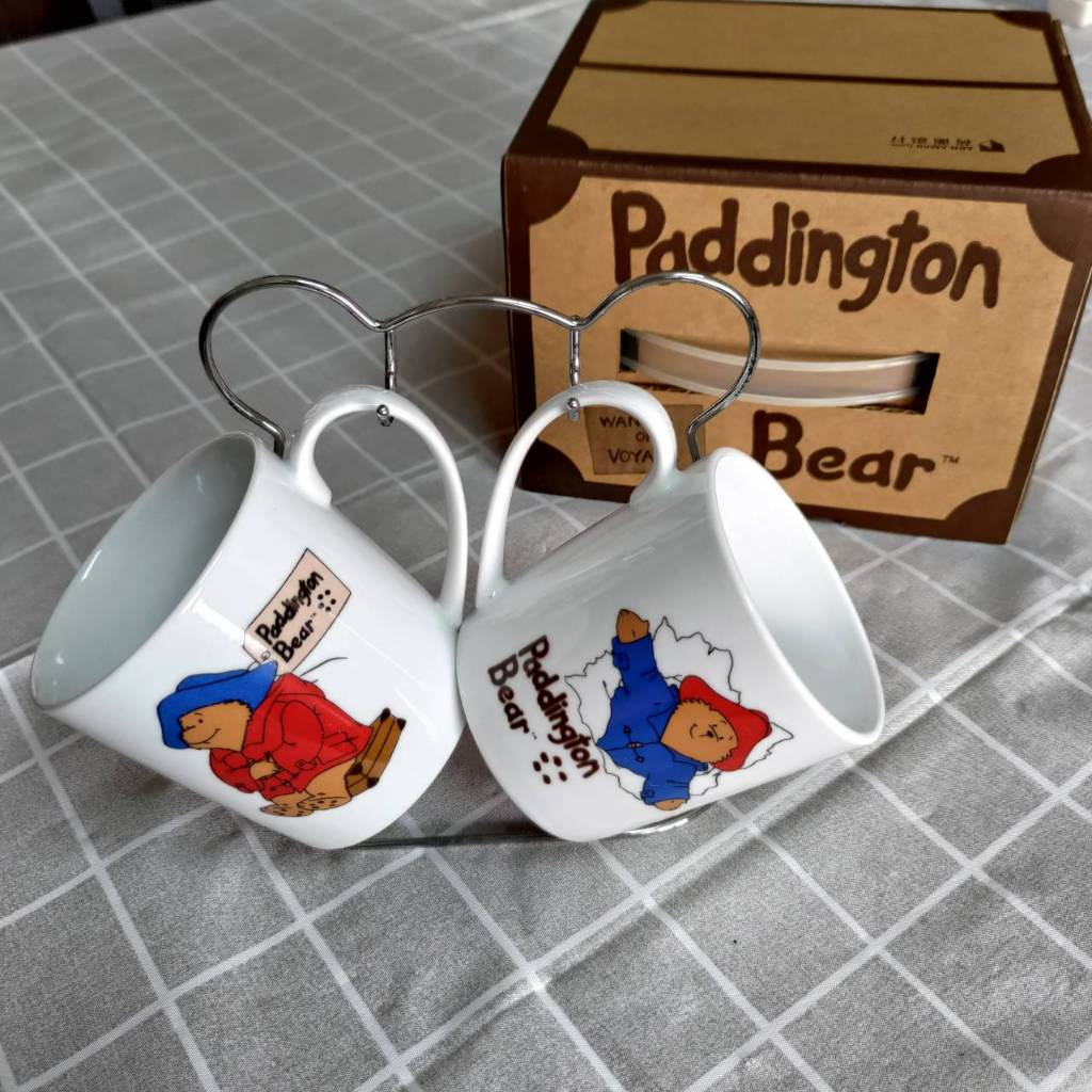 柏靈頓熊 paddington bear 馬克杯組 含杯架、外盒