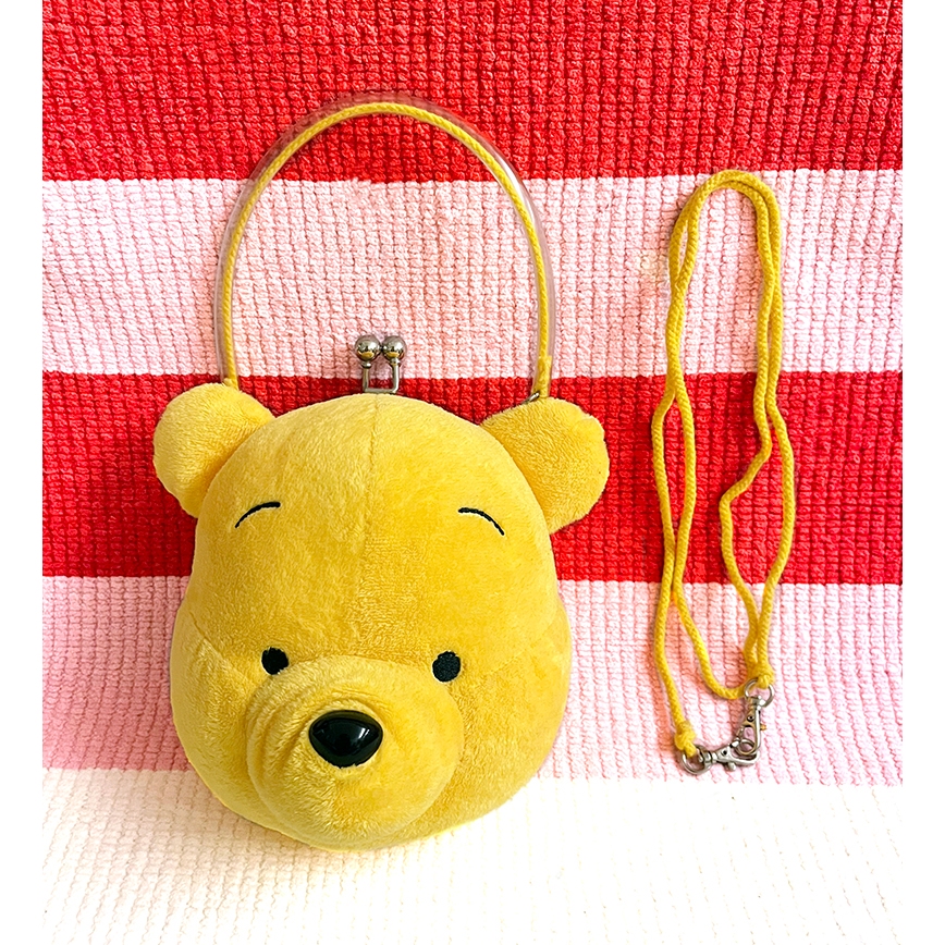 Winnie小熊維尼🎈立體造型維尼手提包、附背繩、側背包🎈