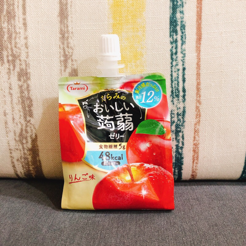 日本Tarami達樂美低卡蒟蒻水果吸管果凍飲(150g) 蘋果蒟蒻果凍