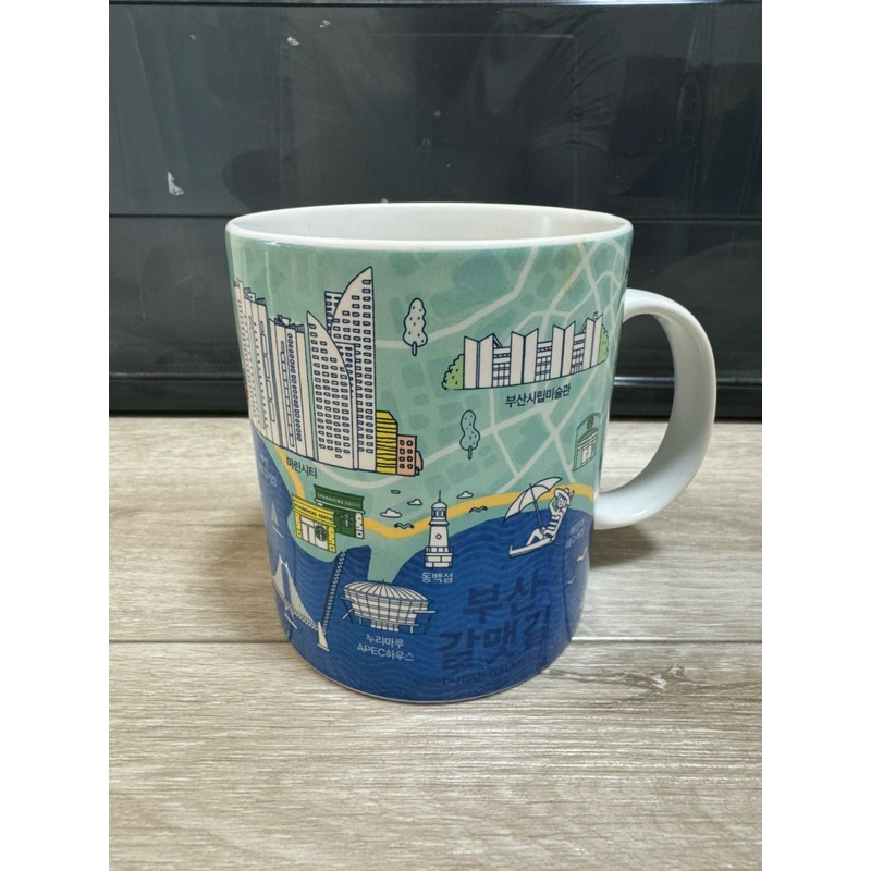 韓國 釜山 Busan 星巴克城市杯 馬克杯 16oz ，starbucks cite mugs 不收藏，全新正版