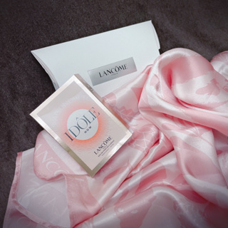 《LANCOME 蘭蔻》奢華法式玫瑰絲巾+￼贈IDOLE唯我香水（玫瑰花香）1.2ML