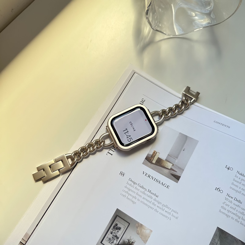 《自訂款》 Apple Watch 質感細鍊條錶帶｜5色｜Apple Watch 不鏽鋼錶帶