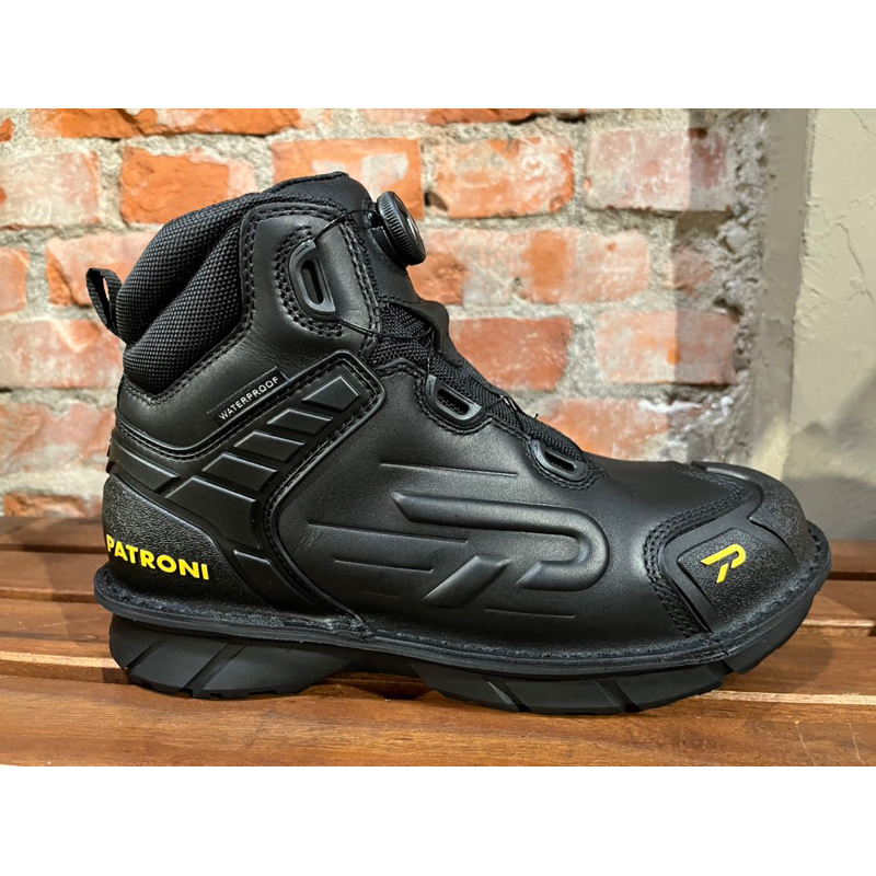 【PATRONI】SF2307BLK SD防水快旋鈕抗靜電 工作 安全鞋 戰鬥靴