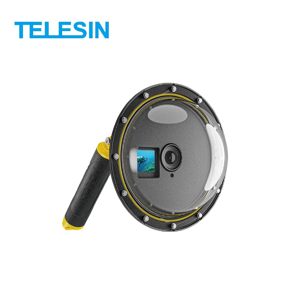 【TELESIN】泰迅 台灣公司貨 TELESIN DJI ACTION4 / ACTION3 分水鏡 水面罩