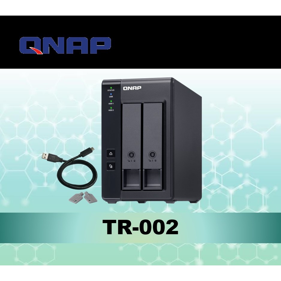 QNAP TR-002 2bay USB 3.1 RAID 磁碟陣列外接盒