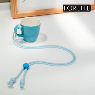 FORLIFE隨行品茗掛杯-咖啡展茶展適用（濃縮咖啡杯附掛繩）-湖水藍杯