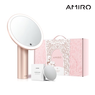 AMIRO Oath自動感光LED化妝鏡 綺夢花園禮盒 薄霧粉 加贈10倍磁吸式放大鏡 情人節禮物 交換禮物