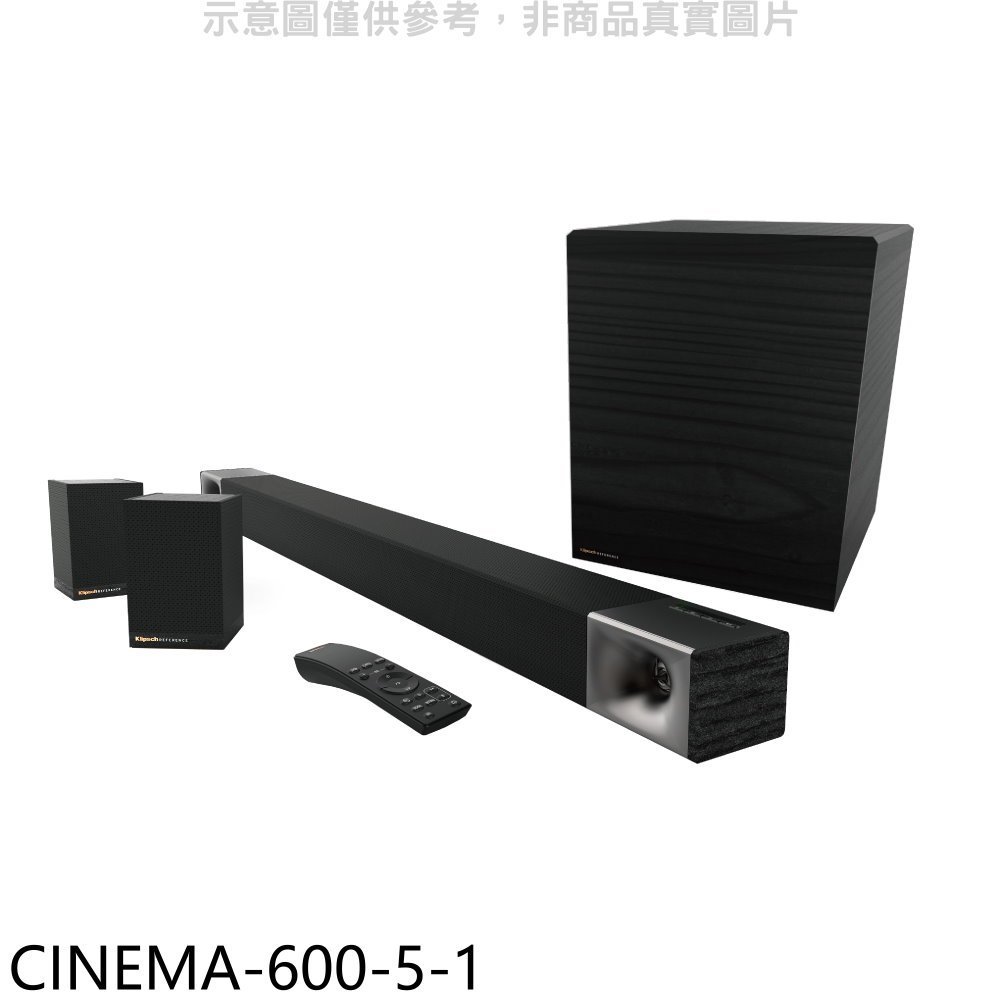 Klipsch【CINEMA-600-5-1】5.1聲道微型劇院SOUNDBAR音響(含標準安裝) 歡迎議價