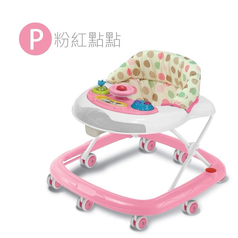【二手】Vibebe 多功能音樂學步車  (粉紅) 靜音輪  嬰兒學步車