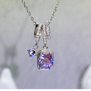 SWB Queen 採用施華洛世奇水晶製成 ⭐️心情⭐️925純銀飾品 獨家設計款 多墜項鍊 純銀項鍊