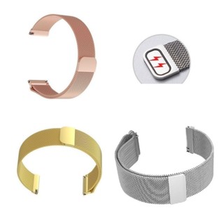 【米蘭尼斯】適用 華為 Huawei Watch Buds 錶帶寬度 22mm 磁吸 不鏽鋼 金屬 錶帶