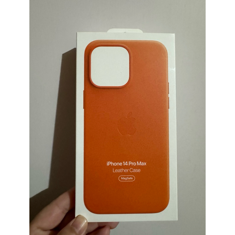 （二手）iPhone 14 Pro Max皮革保護殼（Apple原廠販售） 8成新 MagSafe