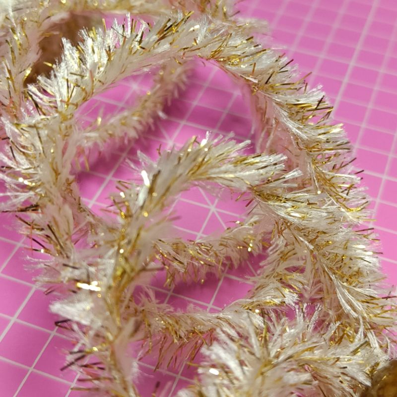 B1-3 聖誕裝飾流蘇鐵絲線材 聖誕花圈素材 節慶裝飾素材 手作素材