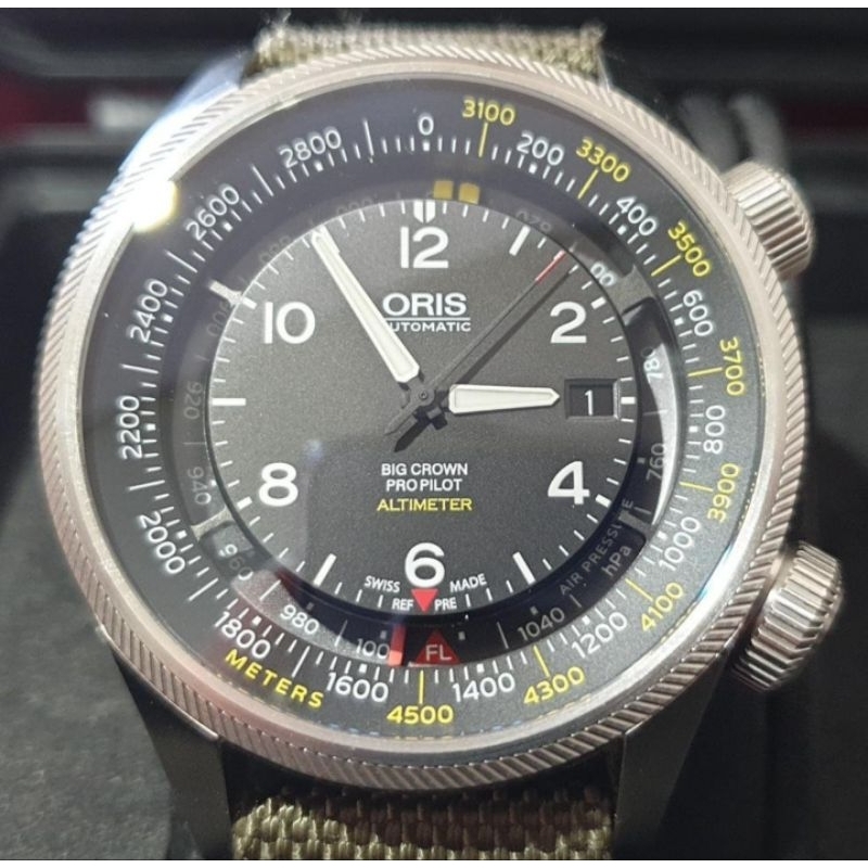 ORIS 豪利時 Big Crown 7705 ProPilot Altimeter 大錶冠 飛行錶 測高儀腕