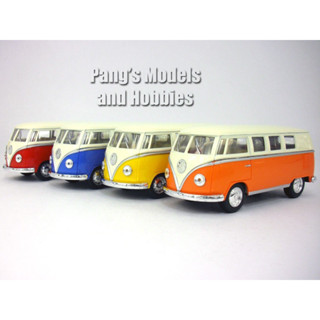 日本 福斯 迴力車 模型車 1962 VW 巴士 1:32 可開門 汽車模型 擺飾 模型 汽車玩具 玩具 車