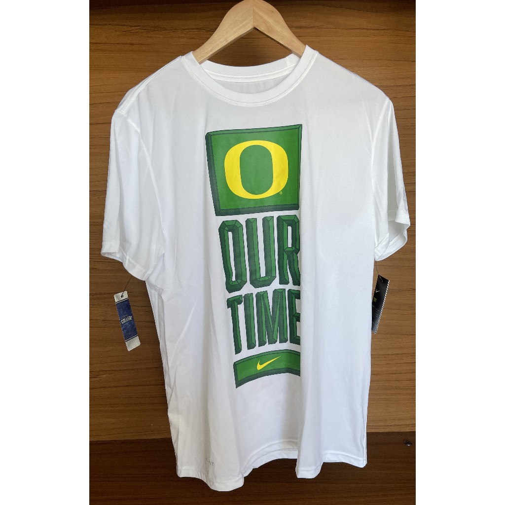 🍊柑仔店美國代購🇺🇸 Nike Oregon Ducks Our Time T Shirt 奧勒岡 鴨子 白色 T恤 L