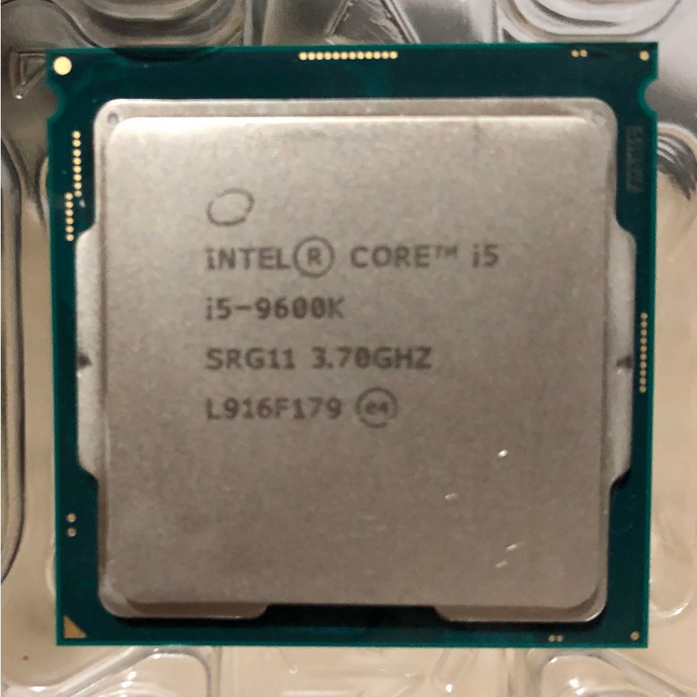 intel Core i5-9600K 九代CPU 1151腳位 裸顆CPU無風扇