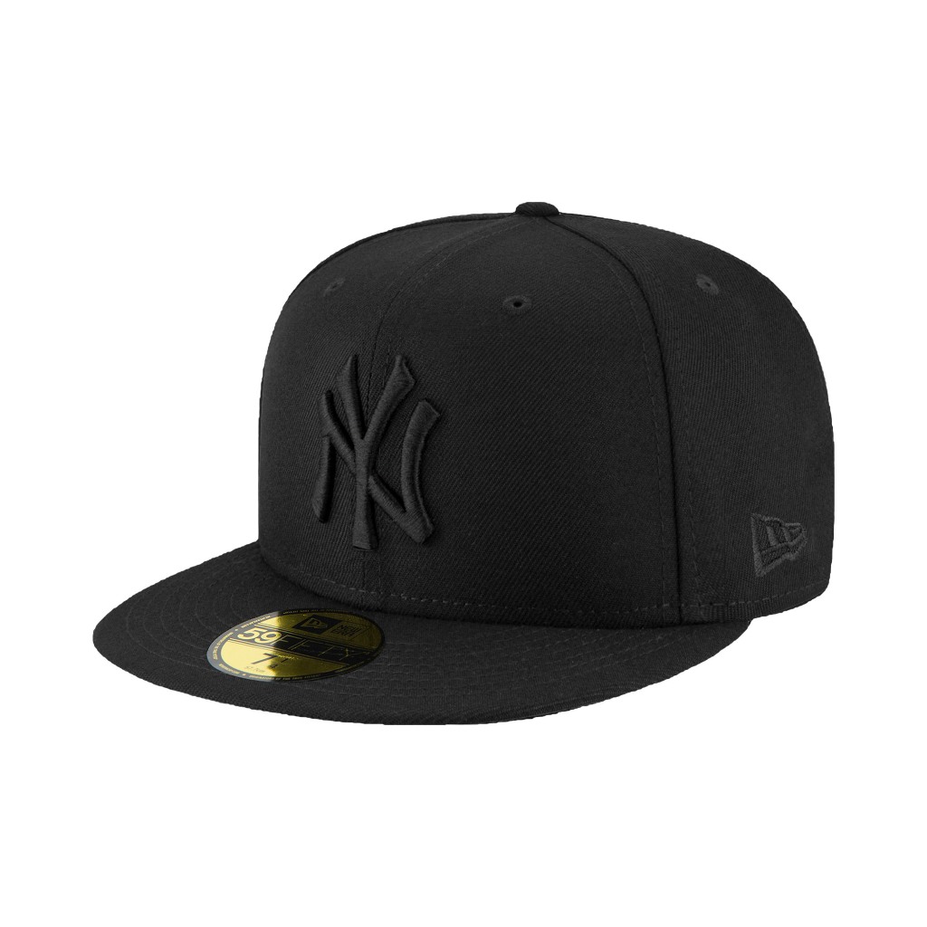 NEW ERA 59FIFTY 5950 MLB 洋基 NY 全黑 基本款 大尺碼 全封帽 棒球帽【TCC】