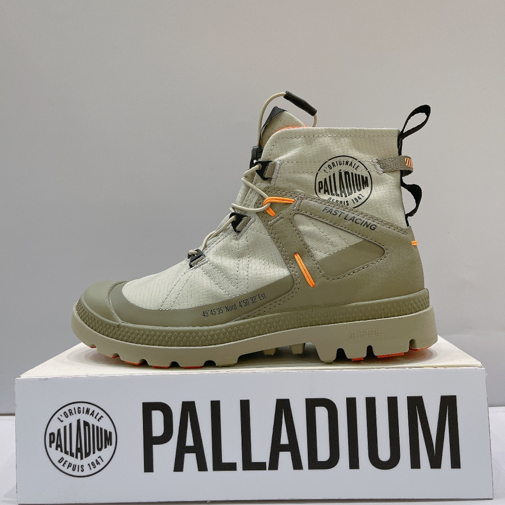 PALLADIUM PAMPA TRAVEL L+WP+ 女生 綠色 快穿 輕量 雨靴 防水 休閒靴 98849-344