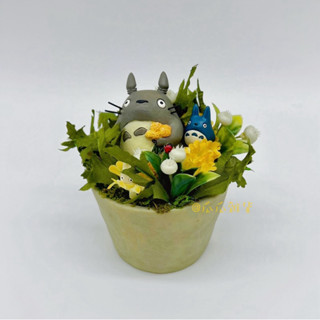 🌼瓜瓜雜貨🌼【全新正版】吉卜力 宮崎駿 龍貓TOTORO 豆豆龍 四季盆栽 夏 造型擺飾 模型擺設