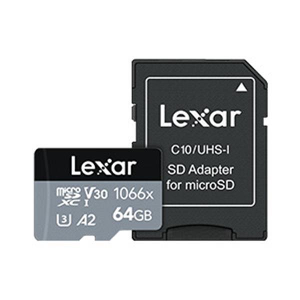 Lexar 雷克沙 Professional 1066x MicroSDXC UHS-I U3 A2 64G記憶卡