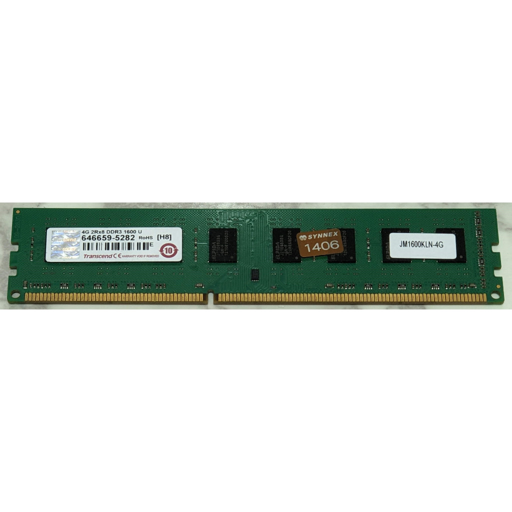 記憶體DDR3 4G 1600 創見Transcend 二手