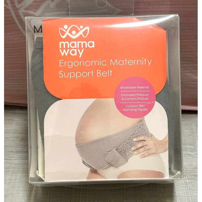 二手 媽媽餵 mamaway 托腹帶 孕期蕾絲護膚機能托腹帶 孕婦專用