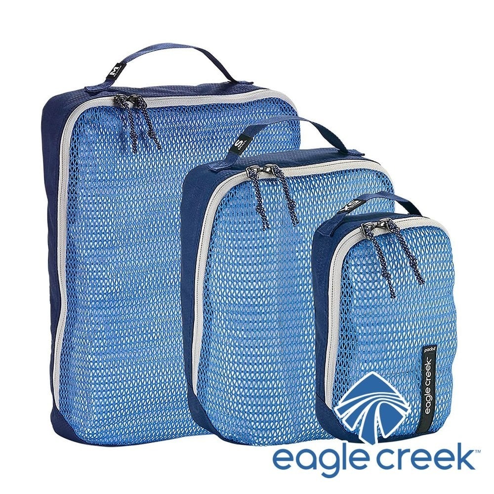 【EAGLE CREEK 】網狀衣物整理袋三件組 XS/S/M『ABGY藍/灰』ECA496E