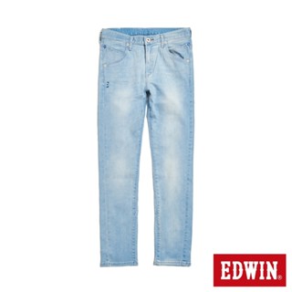 EDWIN 男款 E FUNCTION 三片3D窄管牛仔褲(漂淺藍)