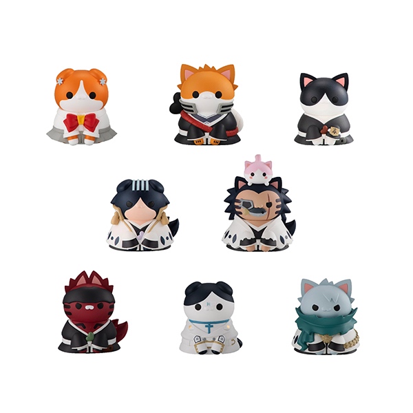 BLEACH 千年血戰篇 日版 MEGA CAT 喵喵 公仔 黑崎一護 石田雨龍 日番谷冬獅郎 朽木露琪亞 朽木白哉