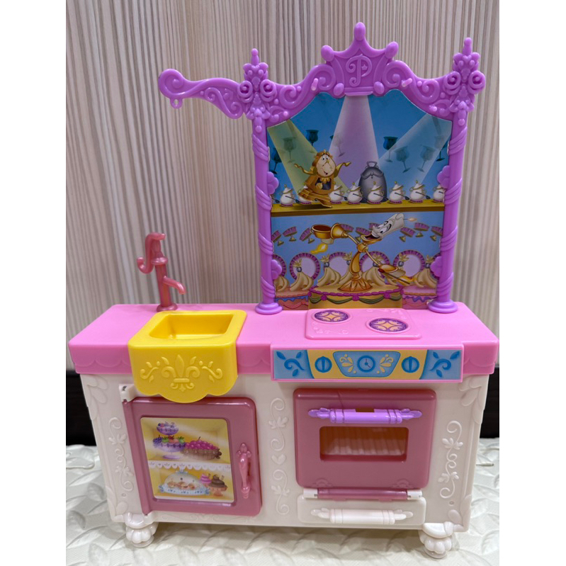 （二手玩具）Hasbro孩之寶 迪士尼 廚房場景玩具 廚房配件 娃娃配件