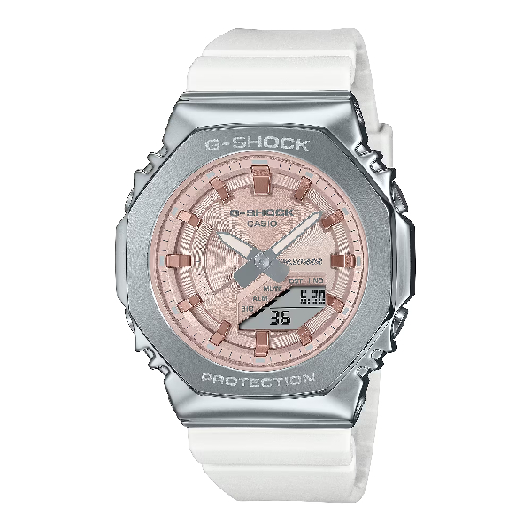 CASIO 卡西歐GM-S2100WS-7A 季節系列冬季光彩繽紛對錶系列時尚腕錶 甜蜜粉  40.4mm