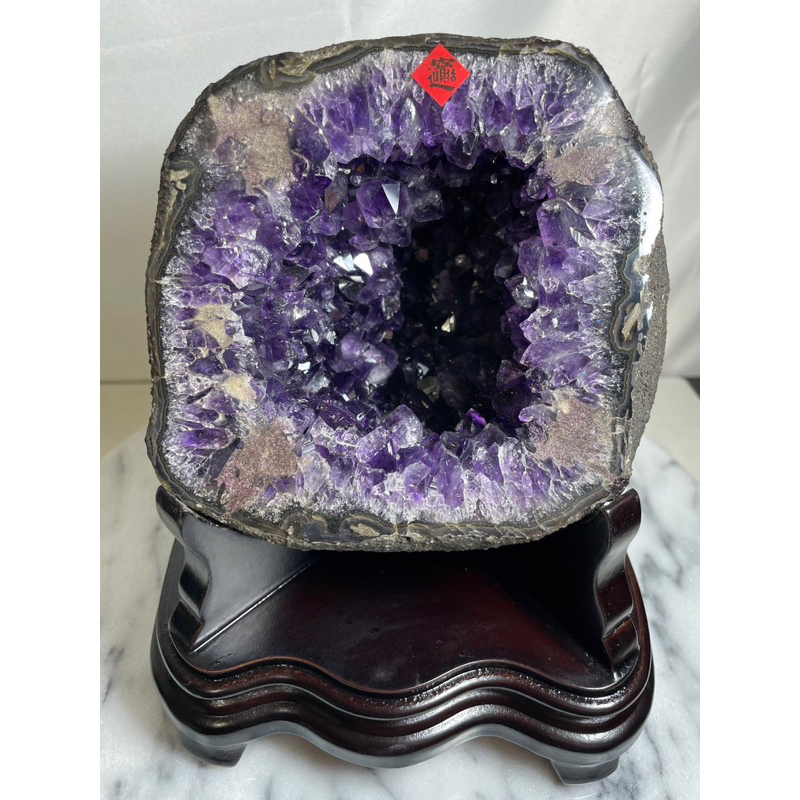 烏拉圭ESP土型小晶洞-原皮 紫到邊/淨重3.25公斤