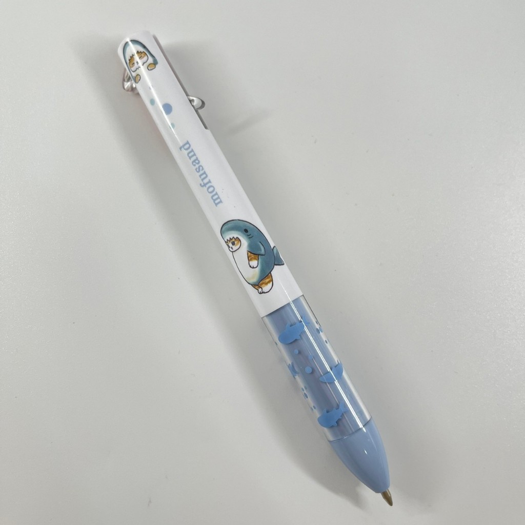 【超值商品來囉】日本製 mofusand 貓福珊迪 雙色筆 兩色筆 原子筆 鯊魚貓
