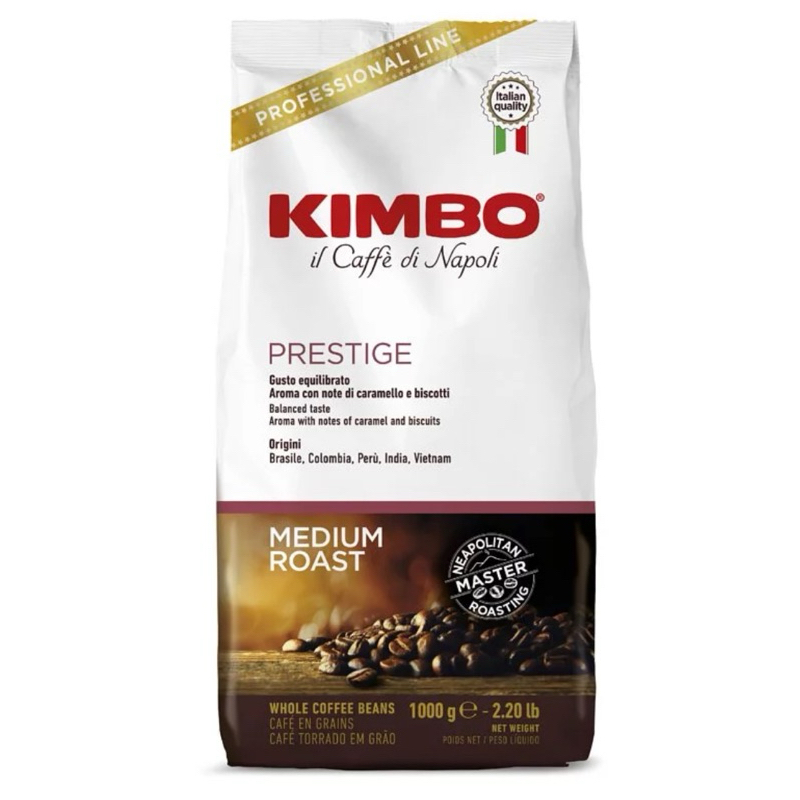 【春宇】 KIMBO金寶咖啡 Prestige 中焙極緻咖啡豆 1kg