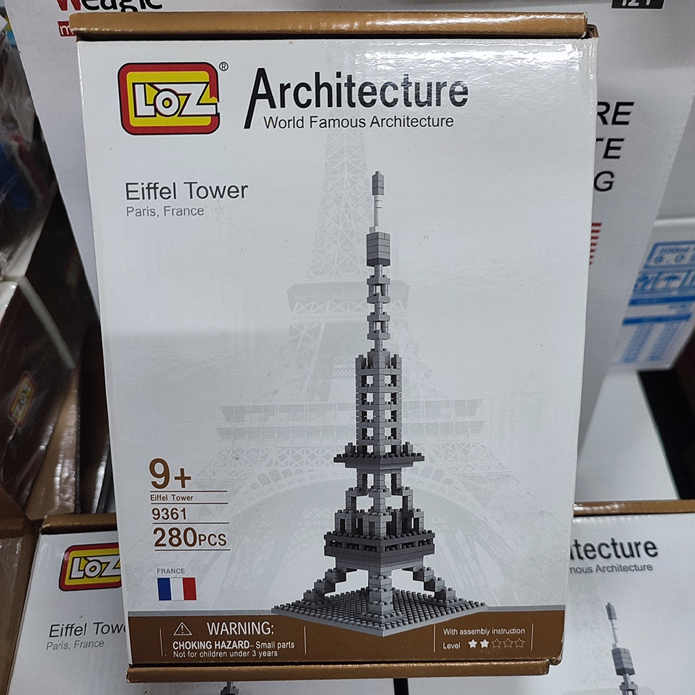 (清倉)LOZ 鑽石積木 微積木 法國巴黎鐵塔 荷蘭風車 景點 建築