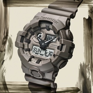 CASIO 卡西歐 G-SHOCK大自然 野地礦物雙顯腕錶 / GA-700NC-5A