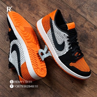 R'代購 Jordan 1 Low Flyknit Shattered Backboard 橘白黑 AH4506-100