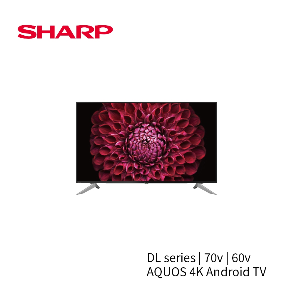 SHARP | AQUOS 4K Android TV 液晶電視 4T-C60DL1X / 4T-C70DL1X