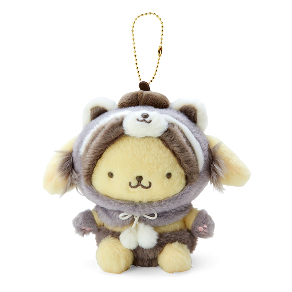 Sanrio 三麗鷗 森林動物裝系列 造型玩偶吊飾 布丁狗 浣熊 236225